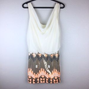 🌻3 for $20 Coral/Gold Sequin Dress